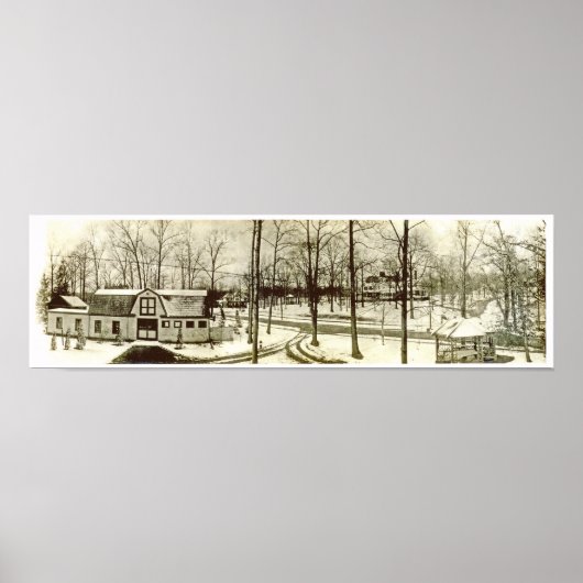 Ca. 1900 Highland Kurz Hills NJ Panorama Poster (Vorne)