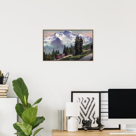 ca. 1900 Jungfrau Bergmütterbahn Poster (Heimbüro)