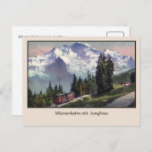 ca. 1900 Jungfrau Bergmütterbahn Postkarte (Vorne/Hinten)