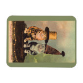 ca. 1900 Katzen in Hüten RPPC Magnet (Horizontal)
