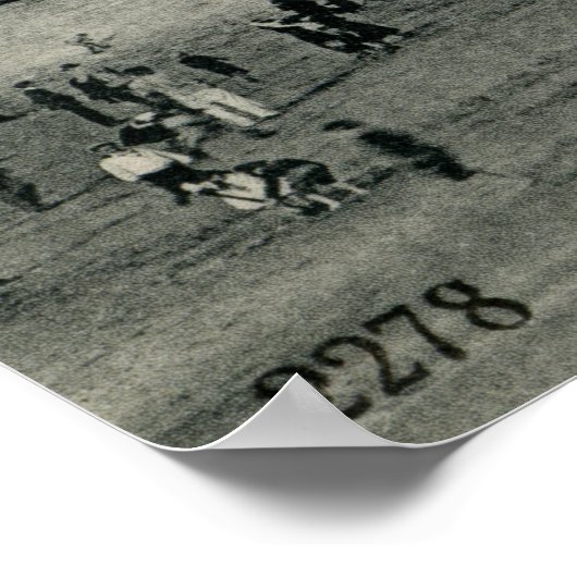 ca. 1900 Ostend Beach and Grands Hotels Poster (Ecke)