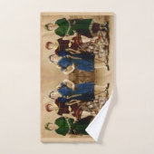 ca. 1910 Beauty Print Badhandtuch Set (Handtuch)