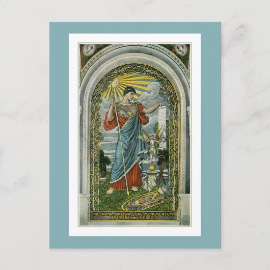 ca. 1910, Minerva Mosaic in der Kongressbibliothek Postkarte (Vorderseite)