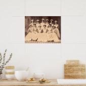 ca. 1914 Absolventen der Krankenpflegerschule Poster (Küche)