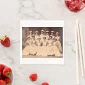 ca. 1914 Absolventen der Krankenpflegerschule Serviette (Beispiel)
