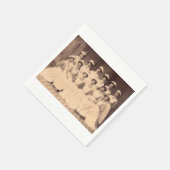 ca. 1914 Absolventen der Krankenpflegerschule Serviette (Ecke)