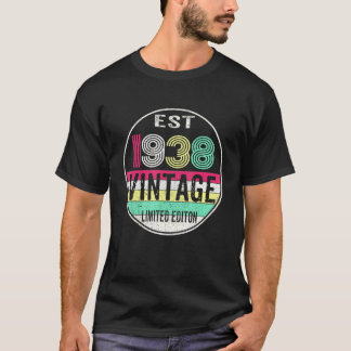 Ca. 1938 Jahrgang 1938 84. Geburtstag T-Shirt