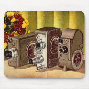 ca. 1950 Zuhause-Filmkameras und Mousepad