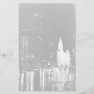 ca. 1954: Aussicht auf die Michigan Avenue Briefpapier