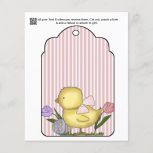ca. 4x5 Küken-Baby-Shower-Geschenk oder -Gunstbeut Flyer
