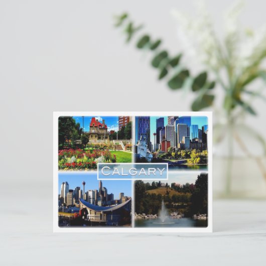 CA Alberta - Calgary - Garten des Blauen Blutes - Postkarte (Stehend Vorderseite)