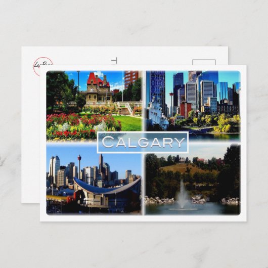 CA Alberta - Calgary - Garten des Blauen Blutes - Postkarte (Vorne/Hinten)