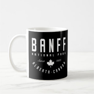 Ca Banff Nationalpark Alberta Canadian Ahornblättr Kaffeetasse