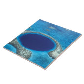 CA, Belize. Luftansicht des Blue Hole (Durchmesser Fliese (Seite)