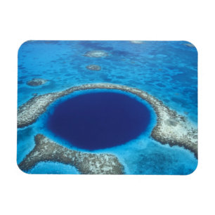 CA, Belize. Luftansicht des Blue Hole (Durchmesser Magnet