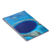 CA, Belize. Luftbild des Blauen Loch (Durchmesser) Notizblock (Rechte Seite)