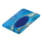 CA, Belize. Luftbild des Blauen Lochs (Durchmesser Magnet (Linke Seite)
