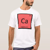 Ca - Capsicum Pepper — Periodische Tabelle T-Shirt (Vorderseite)