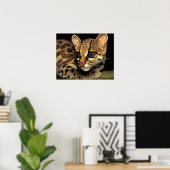 CA, Central Panama, Soberania NP, Margay 2 Poster (Heimbüro)