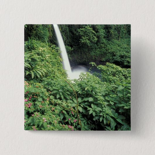 CA, Costa Rica. Wasserfall La Paz und Ungeduld Button (Vorderseite)