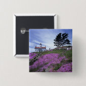 CA, Crescent City, Battery Point Leuchtturm mit Button (Vorne & Hinten)