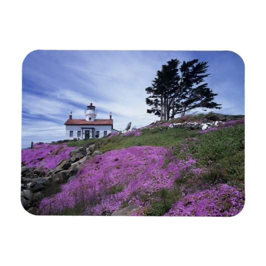 CA, Crescent City, Battery Point Leuchtturm mit Magnet (Horizontal)
