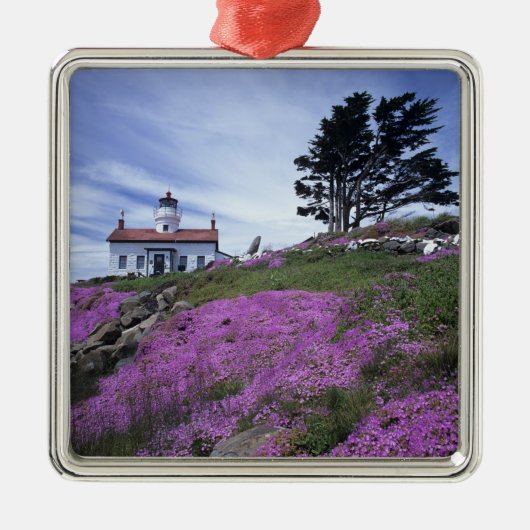 CA, Crescent City, Battery Point Leuchtturm mit Ornament Aus Metall (Vorne)