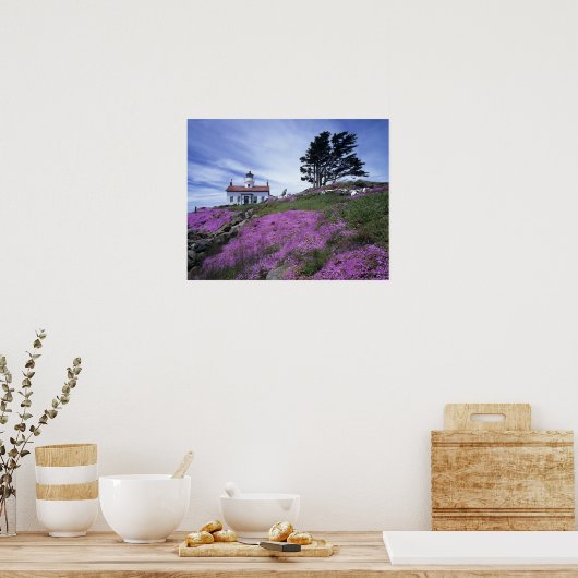 CA, Crescent City, Battery Point Leuchtturm mit Poster (Küche)