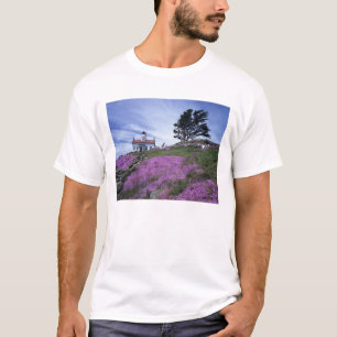 CA, Crescent City, Leuchtturm Battery Point mit T-Shirt