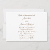 Ca' D'Oro Einladung (Rückseite)