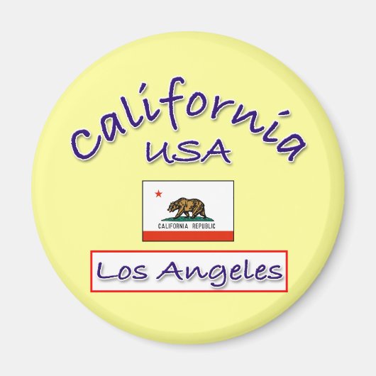 CA-Flag-LA Magnet (Vorne)