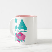 CA für die Liebe der IT-Tasse Zweifarbige Tasse (Vorderseite Links)