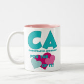 CA für die Liebe der IT-Tasse Zweifarbige Tasse (Links)
