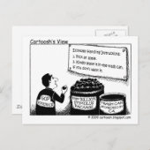 CA: Geben Sie mir Ihr ungewolltes Geld für Konjunk Postkarte (Vorne/Hinten)