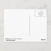 CA Highway 58 Bakersfield Junction Postkarte (Rückseite)