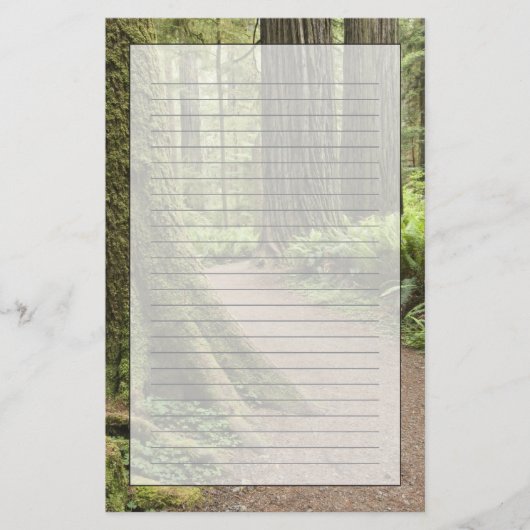 CA, Jedediah Smith Staat Park, Simpson Reed Briefpapier (Vorderseite)