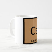 Ca - Karamellchemie - Periodisches Tabellensymbol Kaffeetasse (Vorderseite Links)