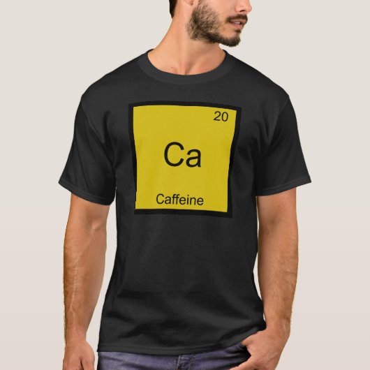 Ca - Koffein-lustiges T-Shirt (Vorderseite)