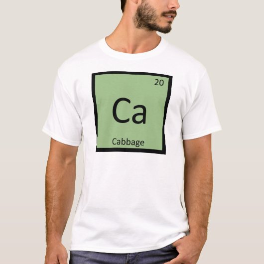 Ca - Kohl Pflanzenchemie Periodische Tabelle T-Shirt (Vorderseite)