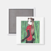 Ca Linh Panda Magnet (Vorderseite/Rückseite)