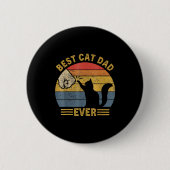 Ca Men Cat Dad Ever Funny Cat Lover Gift  Button (Vorderseite)