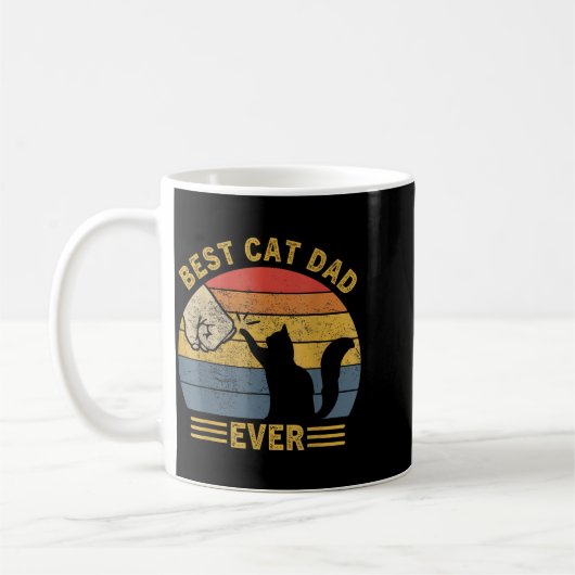 Ca Men Cat Dad Ever Funny Cat Lover Gift  Kaffeetasse (Links)