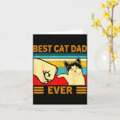 Ca Men Cat Dad Ever Funny Cat Lover Gift Karte (Gelbe Blume)
