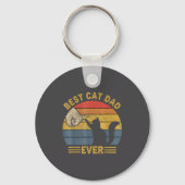 Ca Men Cat Dad Ever Funny Cat Lover Gift Schlüsselanhänger (Vorderseite)