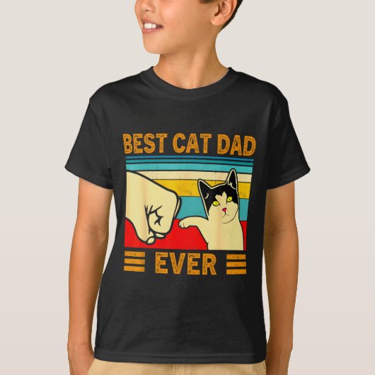 Ca Men Cat Dad Ever Funny Cat Lover Gift  T-Shirt (Vorderseite)