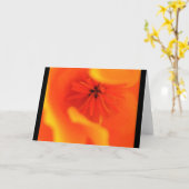 CA-Mohnblume "Herz" NOTECARD/BLANK Karte (Gelbe Blume)