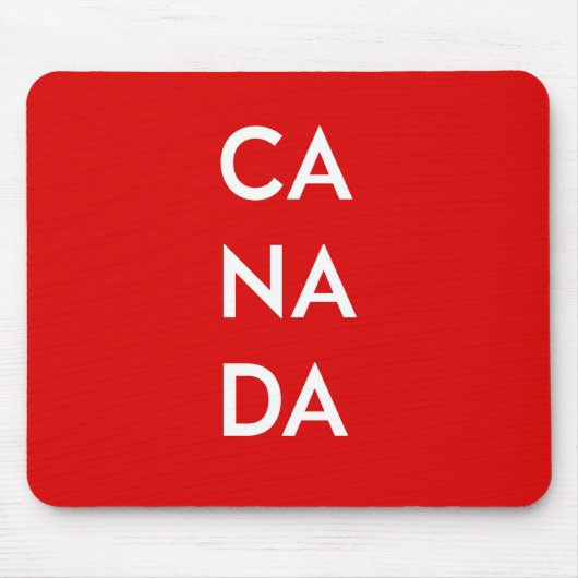 Ca Na Da Canada Dark Monotone Mousepad (Vorne)