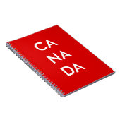Ca Na Da Canada Dark Monotone Notizblock (Rechte Seite)