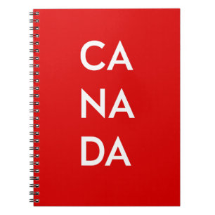 Ca Na Da Canada Dark Monotone Notizblock