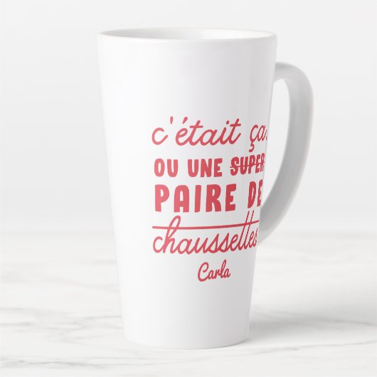 Ça ou une paire de chaussettes milchtasse (Rechte Ecke)